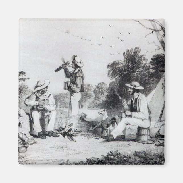 An exploring party magnet (Front)