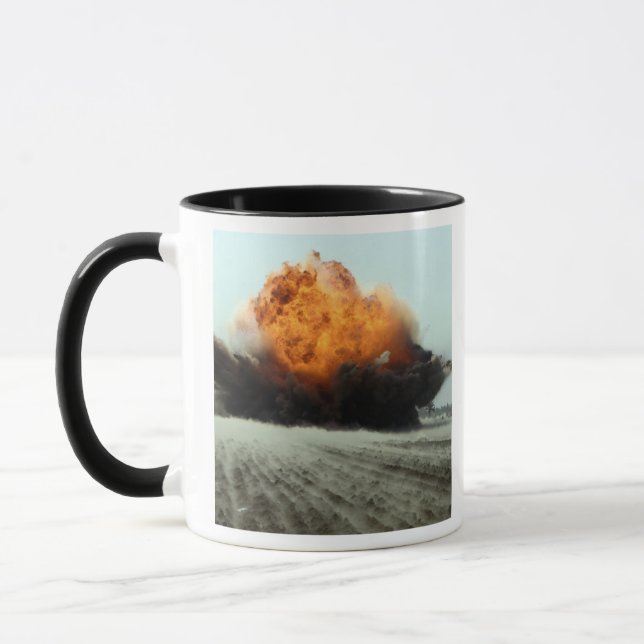 An explosion erupts mug (Left)