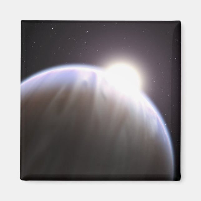 An extrasolar planet with its parent star magnet (Front)