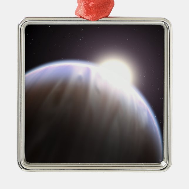 An extrasolar planet with its parent star metal tree decoration (Front)