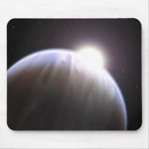 An extrasolar planet with its parent star mouse pad