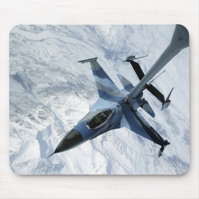 An F-16 Aggressor sits in contact position Mouse Pad (Front)