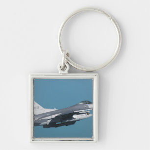 An F-16 Fighting Falcon in flight Key Ring