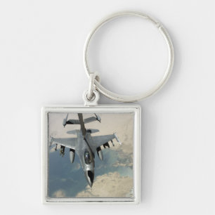 An F-16 Fighting Falcon refuels Key Ring