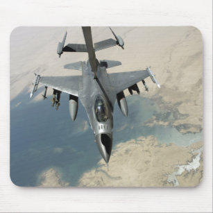 An F-16 Fighting Falcon refuels Mouse Pad