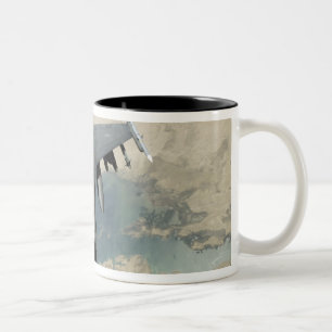 An F-16 Fighting Falcon refuels Two-Tone Coffee Mug