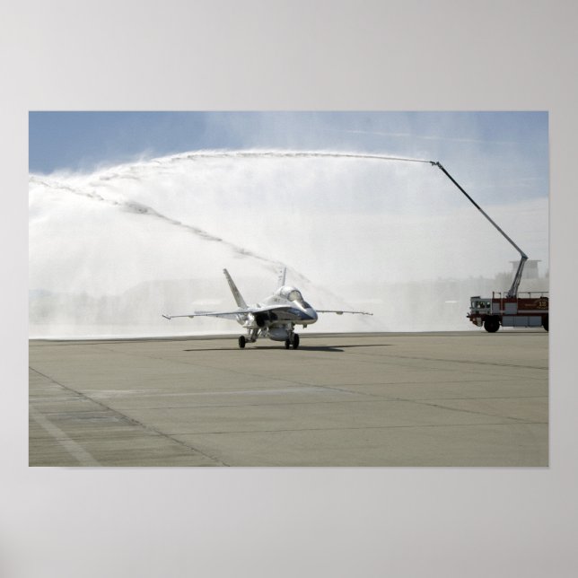 An F-18 aircraft Poster (Front)