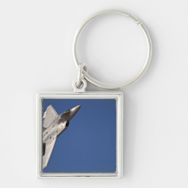 An F-22 Raptor aircraft Key Ring (Front)