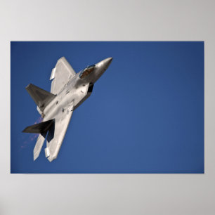 An F-22 Raptor aircraft Poster