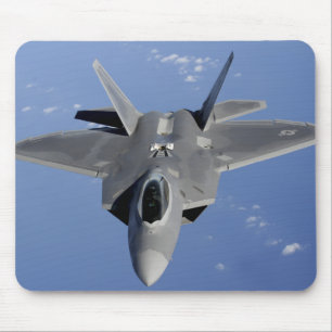 An F-22 Raptor moves into position to receive f 2 Mouse Pad