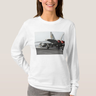An F/A-18C Hornet launches from the flight deck 2 T-Shirt