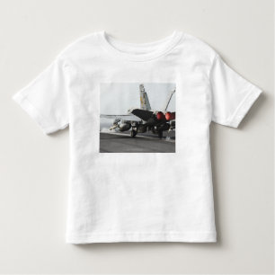 An F/A-18C Hornet launches from the flight deck 2 Toddler T-Shirt