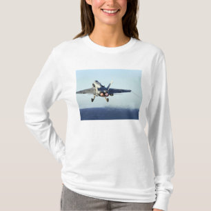 An F/A-18C Hornet launches from the flight deck T-Shirt