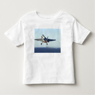 An F/A-18C Hornet launches from the flight deck Toddler T-Shirt