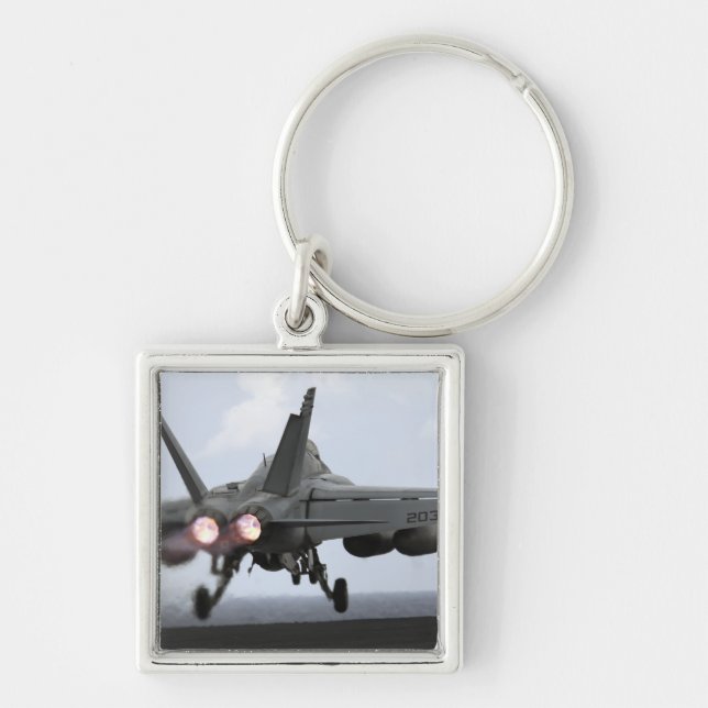 An F/A-18E Super Hornet launches Key Ring (Front)