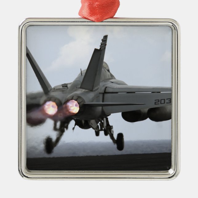 An F/A-18E Super Hornet launches Metal Tree Decoration (Front)