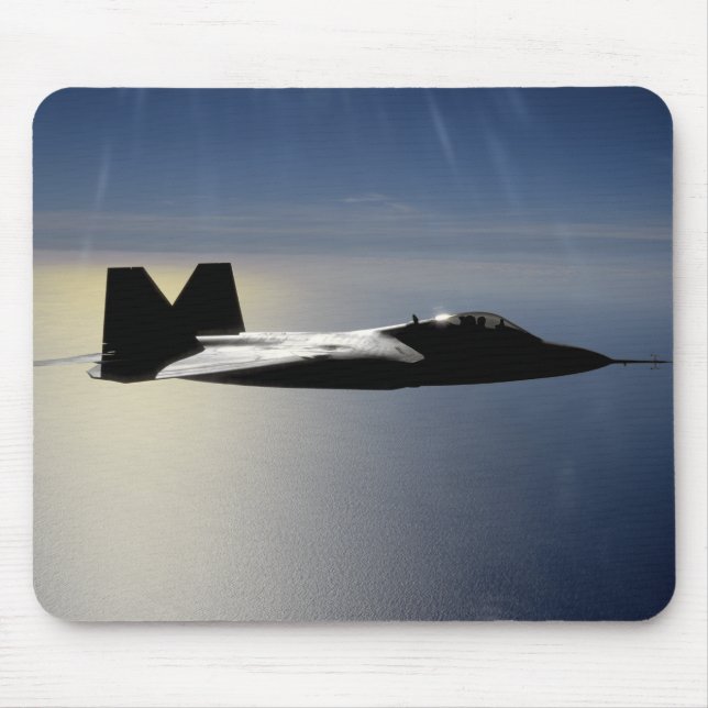 An F/A-22 Raptor flies a training mission 2 Mouse Pad (Front)