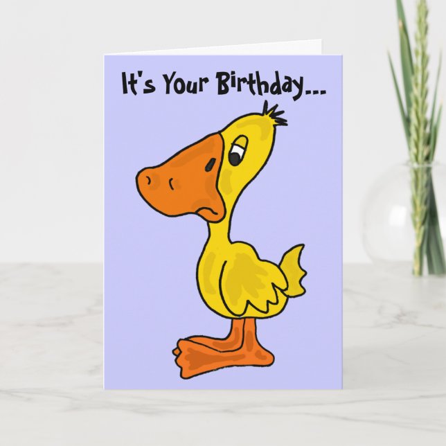 AN- Funny Ducky Birthday Card (Front)