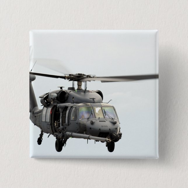 An HH-60 Pave Hawk helicopter 15 Cm Square Badge (Front)