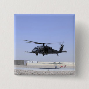 An HH-60G Pave Hawk taking off from Camp Bastio 15 Cm Square Badge