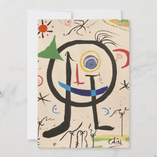 An Homage to Miró Thank You Card
