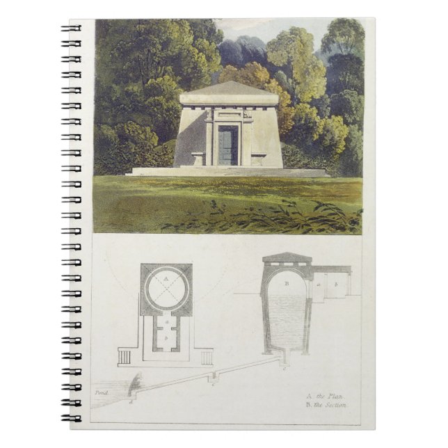 An Ice House, from Ackermann's 'Repository of Arts Notebook (Front)