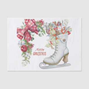 An Ice Skate Shoe Christmas  Tissue Paper