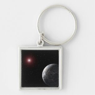 An icy/rocky planet orbiting a dim star key ring