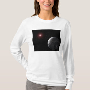 An icy/rocky planet orbiting a dim star T-Shirt