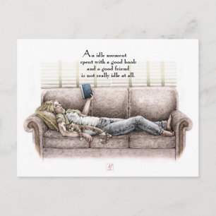An Idle Moment - Customisable Postcard