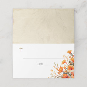An Illuminated Life Orthodox Christian Baptism Place Card