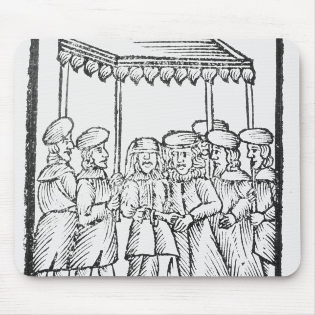 An illustration of a Jewish wedding Mouse Pad (Front)