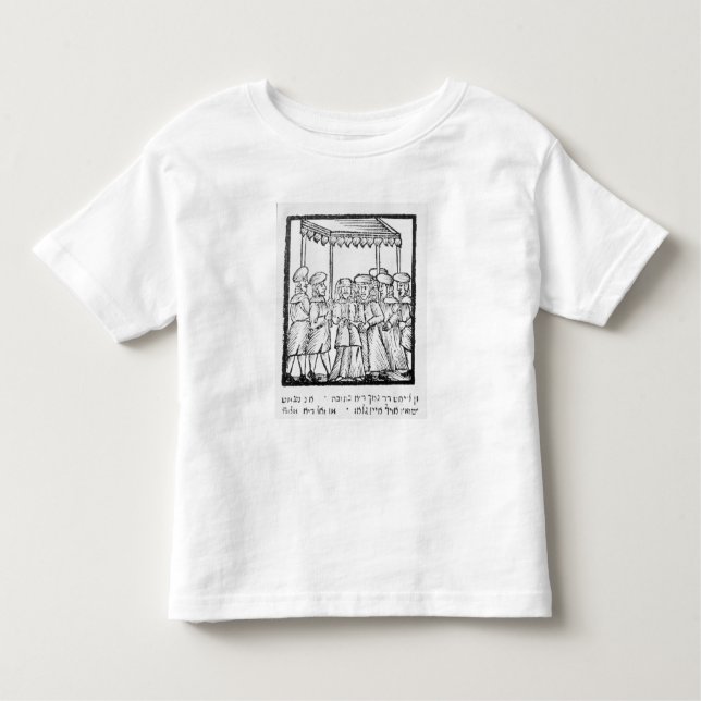 An illustration of a Jewish wedding Toddler T-Shirt (Front)