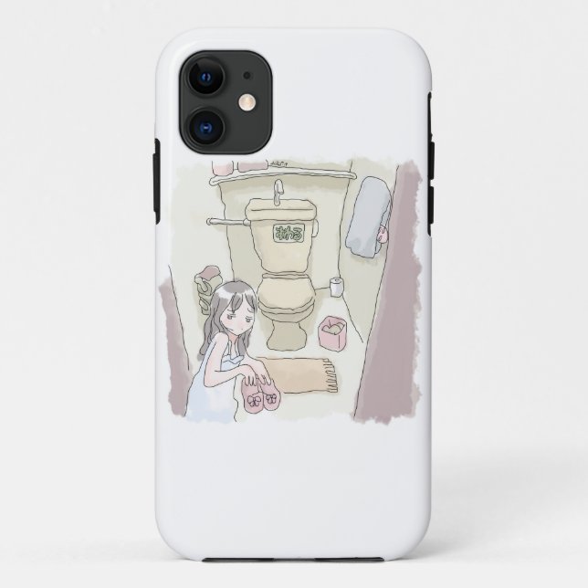 an illustration of a woman who has a pair of shoes Case-Mate iPhone case (Back)
