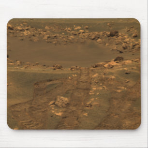 An impact crater in the Meridian Planum region Mouse Pad