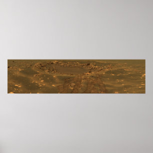 An impact crater in the Meridian Planum region Poster