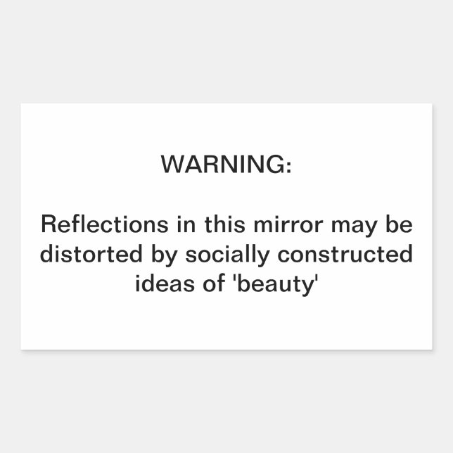 An important reminder rectangular sticker (Front)