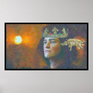 An impressionist artist paints Richard III Poster