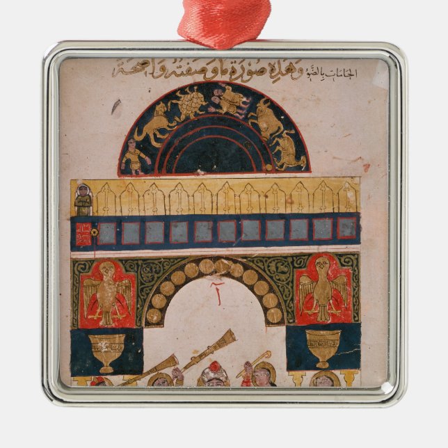 An Indian astrological chart Metal Tree Decoration (Front)