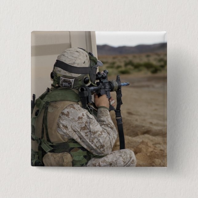 An infantry scout 15 cm square badge (Front)