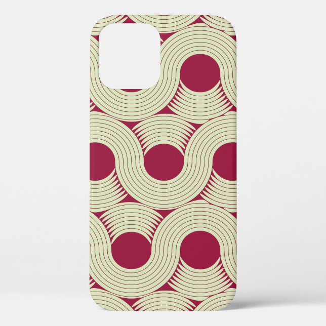 an infinite moebius stripe seamless tile, in red a Case-Mate iPhone case (Back)