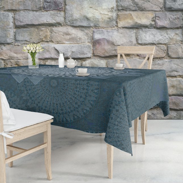 An initiation of the mass blue circle tablecloth (Creator Uploaded)