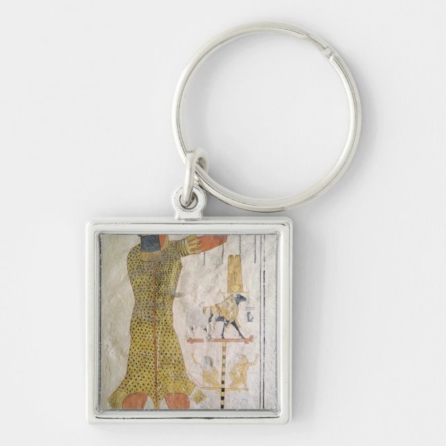 An Inmutef priest making an offering Key Ring (Front)