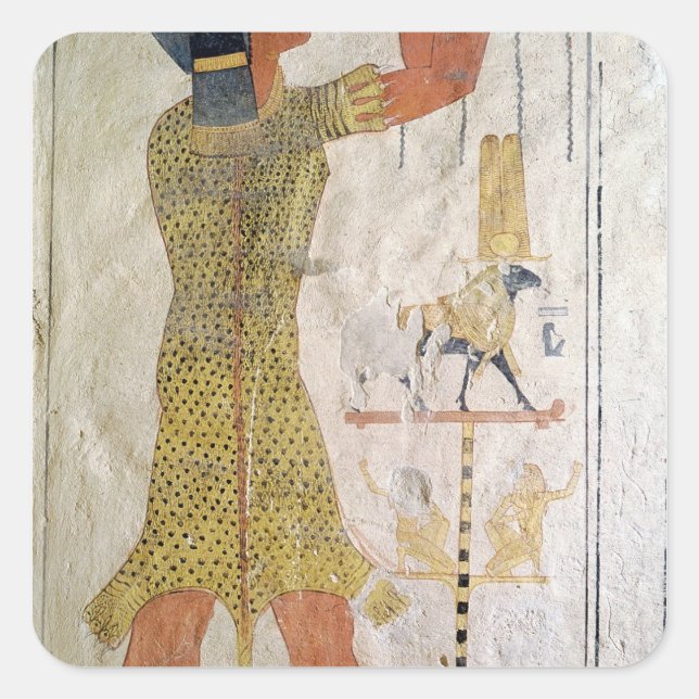 An Inmutef priest making an offering Square Sticker (Front)