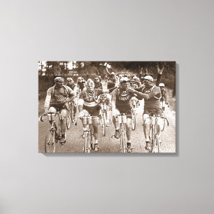 An Intimate Portrait The Tour de France 1920s Canvas Print