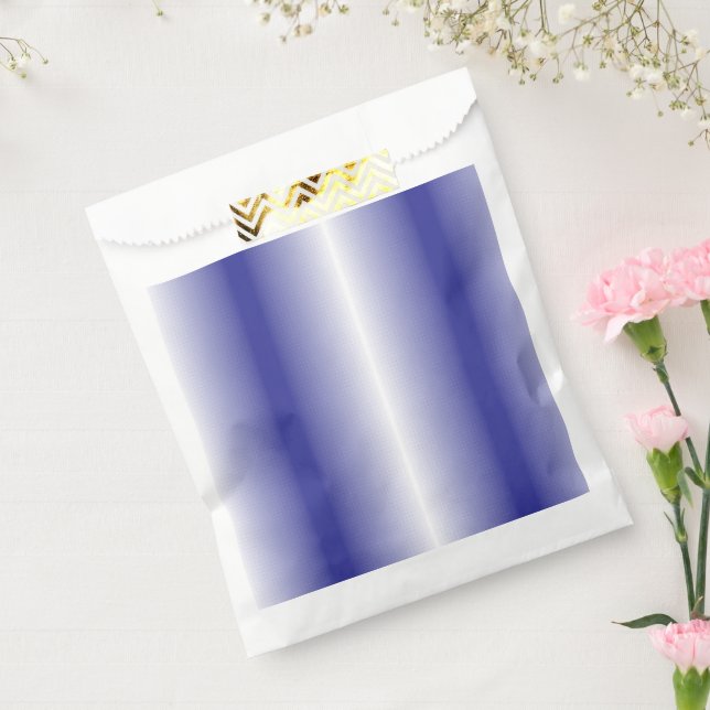 An intricate blue geometric pattern with symmetric favour bag (Sealed)