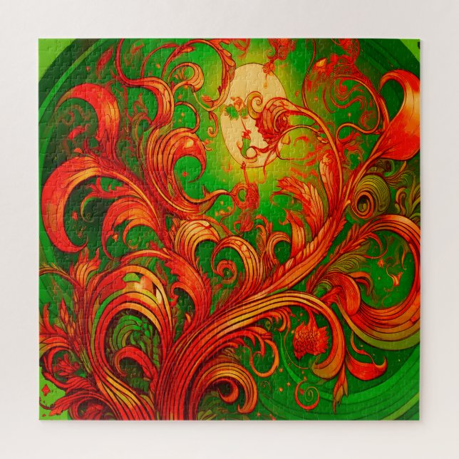 an intricate digital artwork. jigsaw puzzle (Vertical)
