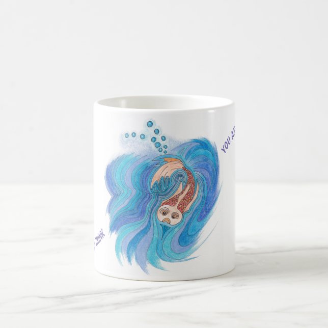 An intricate FISH design on a mug (Center)