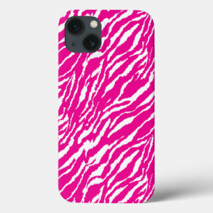 An intricate floral pattern in pink and white, art iPhone 13 case