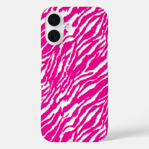 An intricate floral pattern in pink and white, art iPhone 16 case